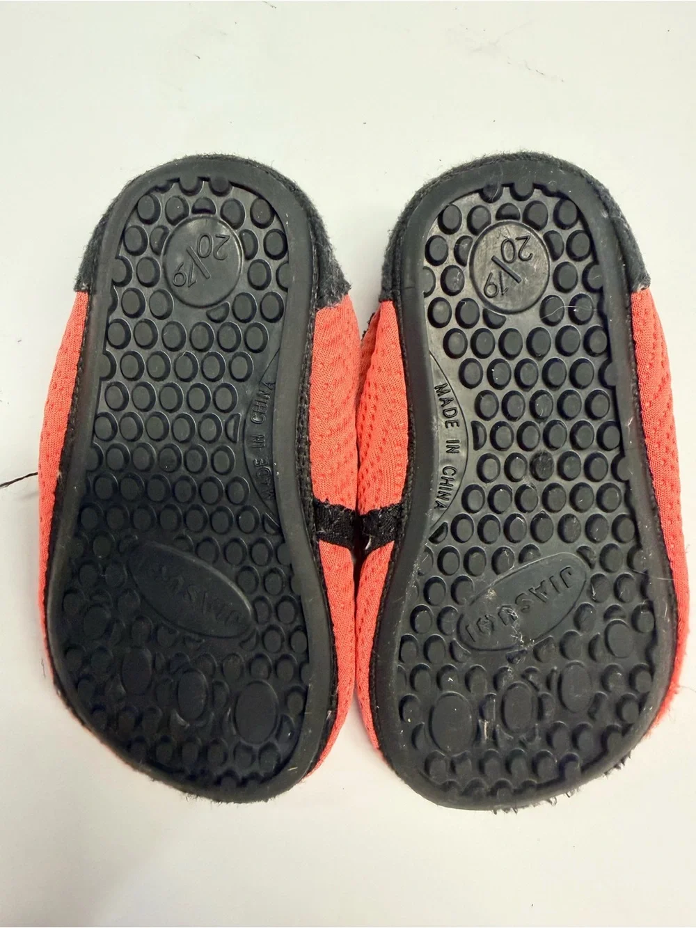 Kids Coral Pink Water Shoes with Black Trim